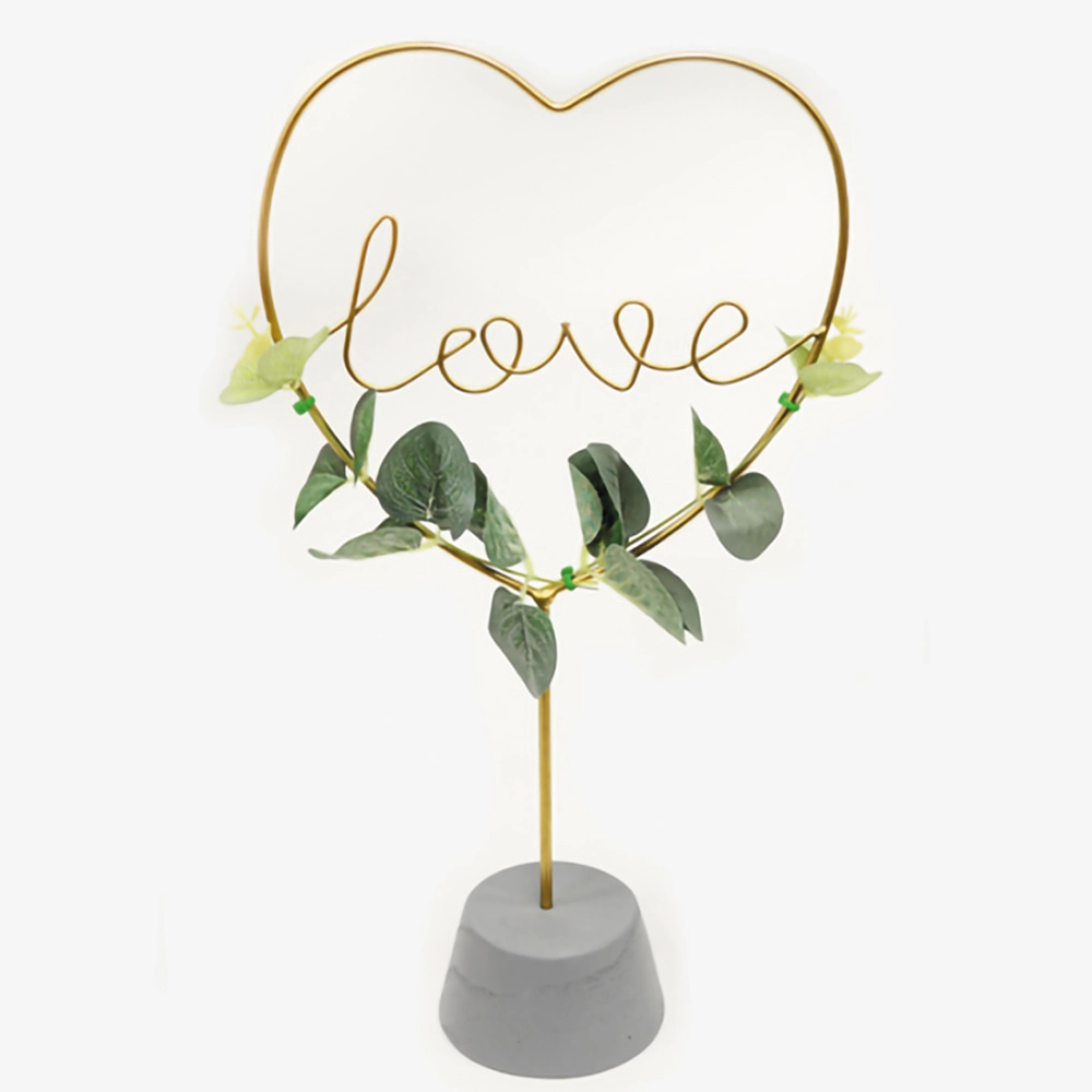 METAL STAND HEART LOVE 39.5cm BS19-127A 0621351