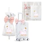 Baptism set with swan theme