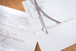 Wedding chapel leather face in envelope Biniatian 2420